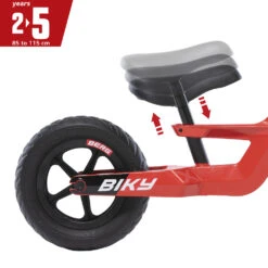 BERG Biky Mini Red Loopfiets 10 ” Inch EVA Banden -Chique Speelgoeds Winkel preview 8715839077742 05 BERG Biky MiniRed Zadelverstelling