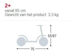 PUKY R1 Roze Step Autoped PUKY 5172 -Chique Speelgoeds Winkel puky 5172 R1 step kinderstep roze 3 wiel step afmetingen