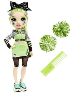 Rainbow High Cheerleader Modepop Jade Hunter -Chique Speelgoeds Winkel rainbow high fashion cheer doll jade hunter 2