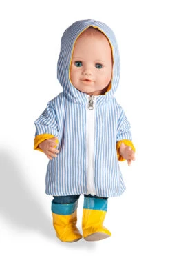 Regenjas “Maritiem” Maat 28 – 35 Cm. -Chique Speelgoeds Winkel regenjas anorak pop heless 1525 2525 4