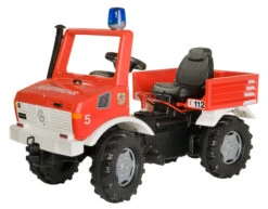 Rolly Unimog Brandweer – Trapauto -Chique Speelgoeds Winkel rolly unimog fire rollytoys a036639 1