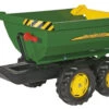 RollyToys Halfpipe Trailer JohnDeere Aanhanger Aanhangwagen -Chique Speelgoeds Winkel rollyhalfpipe trailer john deere rollytoys a122165