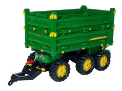 RollyToys Multi Trailer 3-assig John Deere Aanhangwagen -Chique Speelgoeds Winkel rollymulti trailer john deere 3assen rollytoys a125043 1
