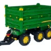 RollyToys Multi Trailer 3-assig John Deere Aanhangwagen -Chique Speelgoeds Winkel rollymulti trailer john deere 3assen rollytoys a125043