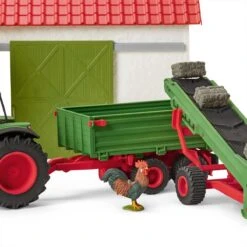 Schleich 42377 Hooitransportband Met Boer FarmWorld -Chique Speelgoeds Winkel schleich 42337 hooi transportband met boer 2