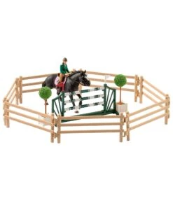 Schleich 42389 Manege Met Ruiter En Paarden Horse Club -Chique Speelgoeds Winkel schleich 42389 manege met ruiters en paarden 1 1