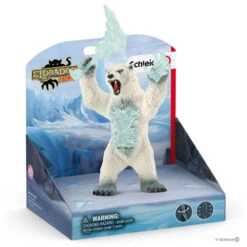 Schleich 42510 Sneeuwstormbeer Met Wapen Eldrador -Chique Speelgoeds Winkel schleich 42510 sneeuwstormbeer met wapen 1