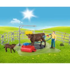 Schleich 42529 Vrolijke Koeienwasstraat Farmworld -Chique Speelgoeds Winkel schleich 42529 koeienwasstraat