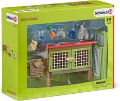 Schleich 42420 Konijnenhok Farm World -Chique Speelgoeds Winkel schleich 42420 konijnenhok met konijn. 1