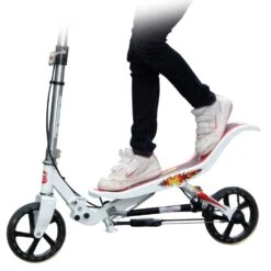 Space Scooter White Spacescooter Wit -Chique Speelgoeds Winkel spacescooter step autoped white 3