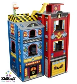 Houten Speelgoedset Voor Grote Kleine Helden -Chique Speelgoeds Winkel speelset voor grote kleine helden kidkraft 63239 2