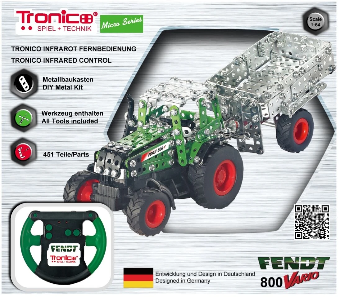Tronico Micro Radiografisch Bestuurbare Fendt 800 Vario Met Aanhanger – 1 : 64 4 Tronico Micro Radiografisch Bestuurbare Fendt 800 Vario Met Aanhanger – 1 : 64 - Afbeelding 2
