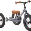Trybike Steel Steelgrey 2in1 Loopfiets -Chique Speelgoeds Winkel trybike loopfiets 2 in 1 staal grijs