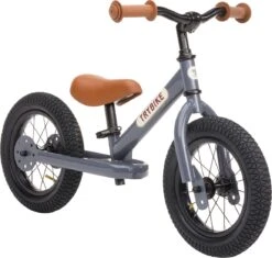 Trybike Steel Steelgrey 2in1 Loopfiets -Chique Speelgoeds Winkel trybike loopfiets 2 in 1 staal grijs 2