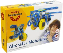 Volk’s Baukasten Aircraft + Motorbike -Chique Speelgoeds Winkel volk s baukasten 120 aircraft motorbike 4
